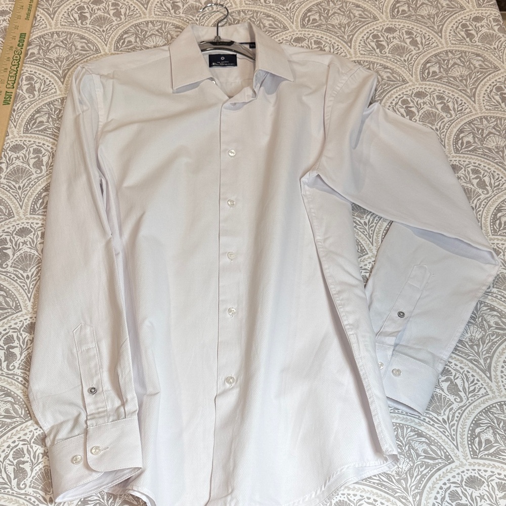 Ben Sherman textured white Dress Shirt